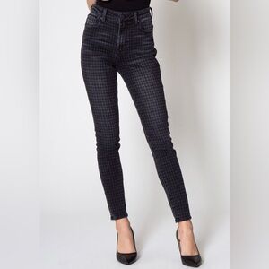 Dear John Olivia High Rise Houndstooth Jeans Size 29
